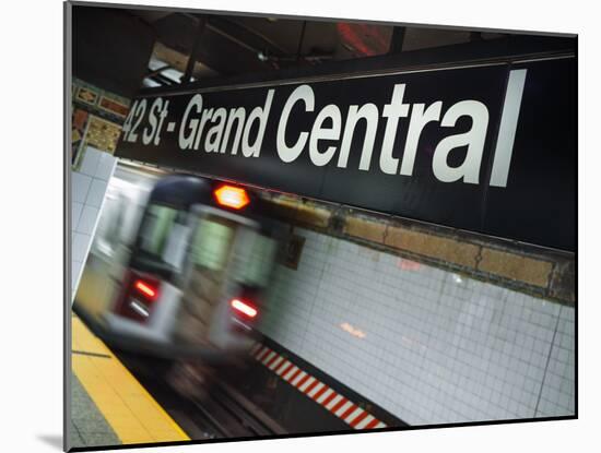 The New York City Subway.-Jon Hicks-Mounted Photographic Print