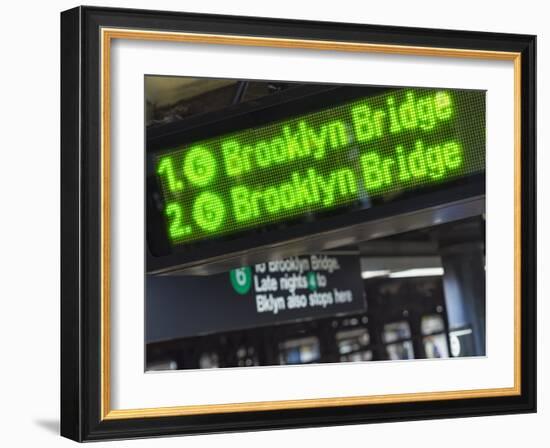 The New York City Subway.-Jon Hicks-Framed Photographic Print