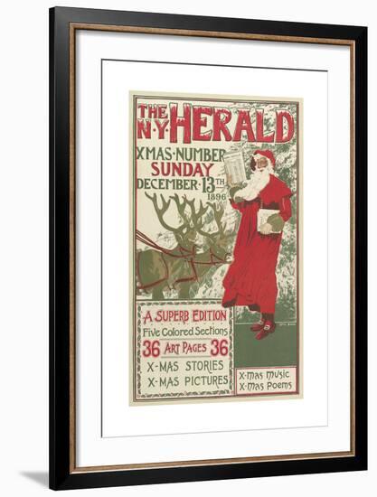 The New York Herald-Louis Rhead-Framed Premium Giclee Print