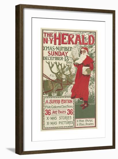 The New York Herald-Louis Rhead-Framed Premium Giclee Print