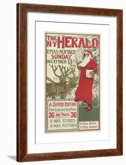 The New York Herald-Louis Rhead-Framed Premium Giclee Print