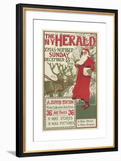 The New York Herald-Louis Rhead-Framed Premium Giclee Print