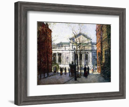 The New York Library-Paul Cornoyer-Framed Giclee Print