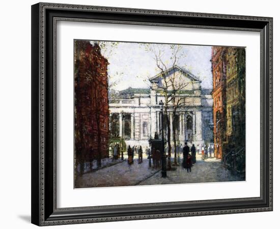 The New York Library-Paul Cornoyer-Framed Giclee Print