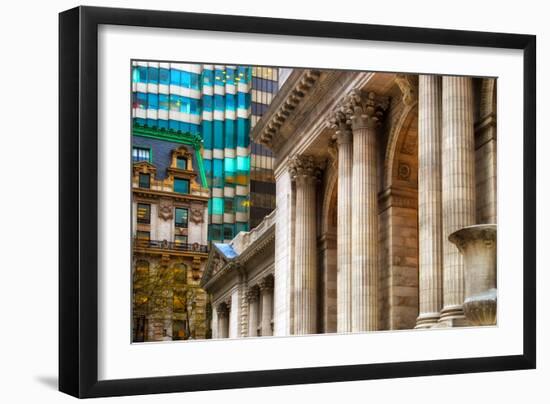 The New York Public Library, Bryant Park, Manhattan, New York Ci-Sabine Jacobs-Framed Photographic Print