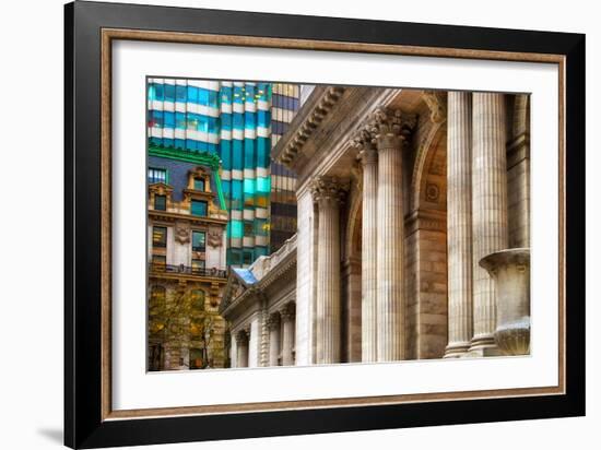 The New York Public Library, Bryant Park, Manhattan, New York Ci-Sabine Jacobs-Framed Photographic Print