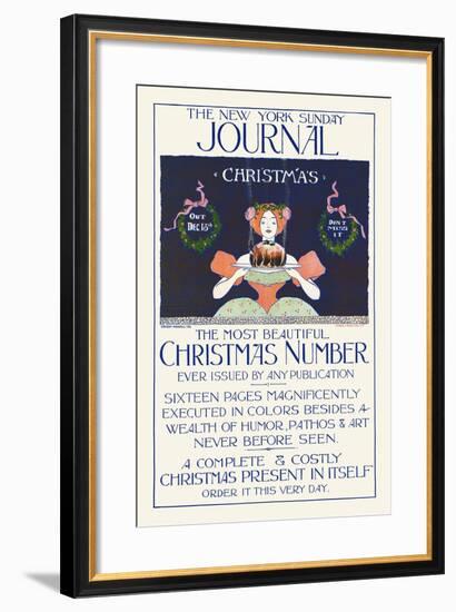 The New York Sunday Journal, Christmas. Out Dec. 13, Don't Miss It-Ernest Haskell-Framed Art Print