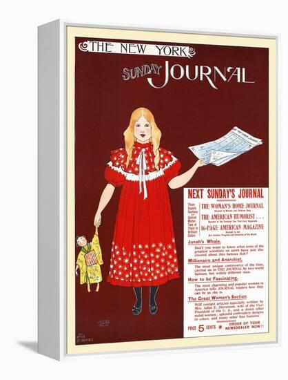 The New York Sunday Journal-Ernest Haskell-Framed Stretched Canvas