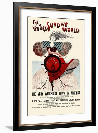 The New York Sunday World-Ernest Haskell-Framed Premium Giclee Print