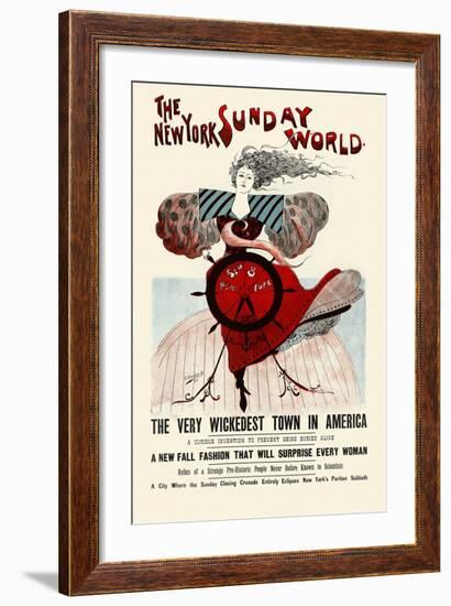 The New York Sunday World-Ernest Haskell-Framed Premium Giclee Print