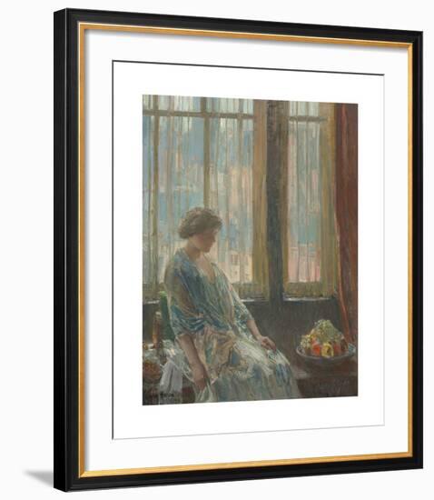 The New York Window, 1912-Frederick Childe Hassam-Framed Premium Giclee Print