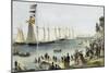 The New York Yacht Club Regatta, 1869-Currier & Ives-Mounted Giclee Print