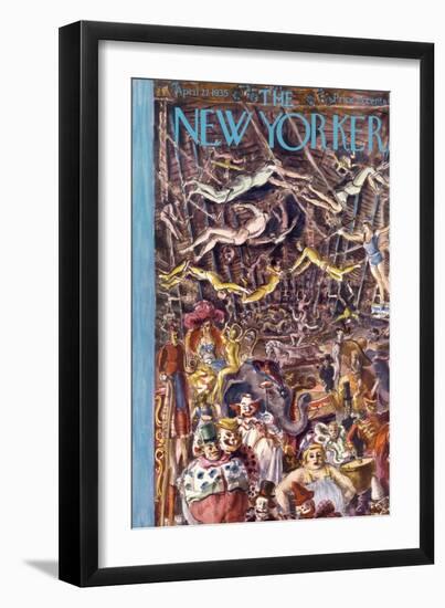 The New Yorker Cover - April 27, 1935-Reginald Marsh-Framed Premium Giclee Print