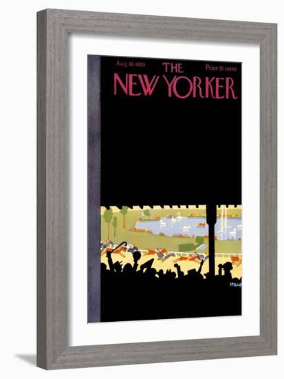The New Yorker Cover - August 10, 1929-Theodore G. Haupt-Framed Premium Giclee Print