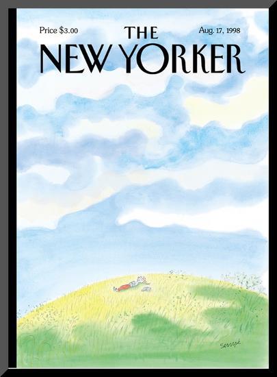 The New Yorker Cover - August 17, 1998-Jean-Jacques Sempé-Mounted Print