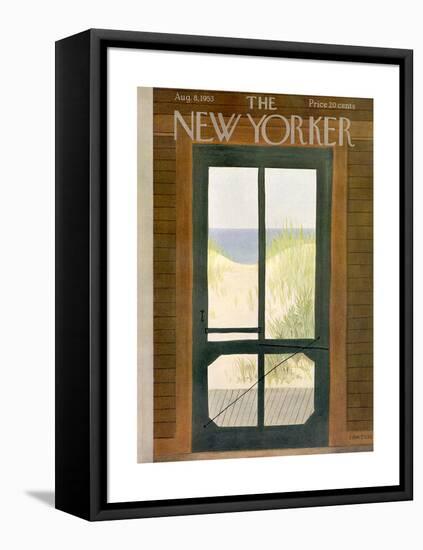 The New Yorker Cover - August 8, 1953-Edna Eicke-Framed Stretched Canvas