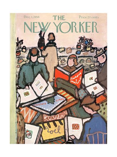 The New Yorker Cover December 1 1956 Premium Giclee Print Abe Birnbaum Art Com
