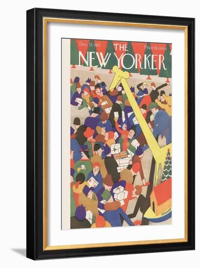 The New Yorker Cover - December 17, 1927-Theodore G. Haupt-Framed Premium Giclee Print