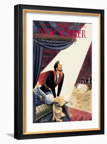 The New Yorker Cover - December 5, 1953-Constantin Alajalov-Framed Premium Giclee Print