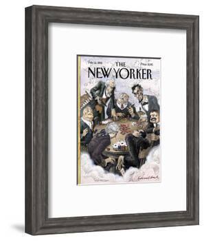 The New Yorker Cover - February 12, 1996-Edward Sorel-Framed Premium Giclee Print