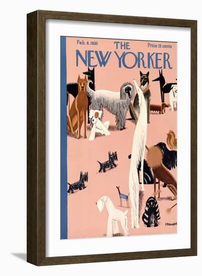 The New Yorker Cover - February 8, 1930-Theodore G. Haupt-Framed Premium Giclee Print