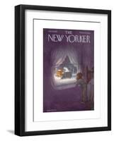 The New Yorker Cover - January 19, 1957-Edna Eicke-Framed Premium Giclee Print