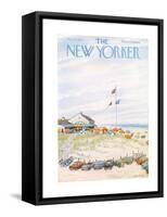 The New Yorker Cover - July 27, 1957-Edna Eicke-Framed Stretched Canvas