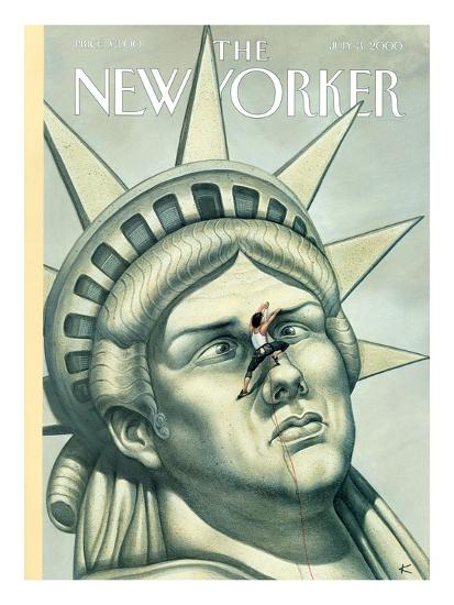 'The New Yorker Cover - July 3, 2000' Premium Giclee Print - Anita Kunz ...