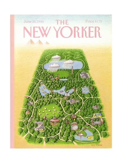 The New Yorker Cover June 25 1990 Premium Giclee Print Bob Knox Art Com