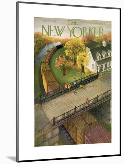 The New Yorker Cover - October 9, 1948-Edna Eicke-Mounted Premium Giclee Print