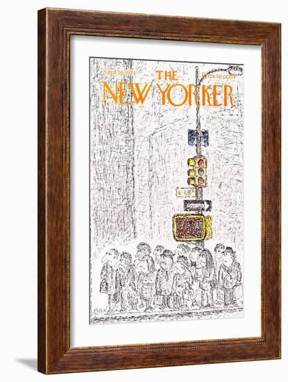 The New Yorker Cover - September 16, 1974-Edward Koren-Framed Premium Giclee Print