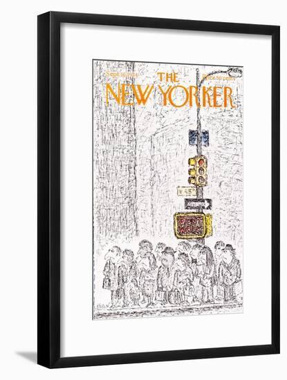The New Yorker Cover - September 16, 1974-Edward Koren-Framed Premium Giclee Print