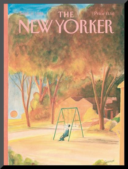 The New Yorker Cover - September 9, 1985-Jean-Jacques Sempé-Mounted Print