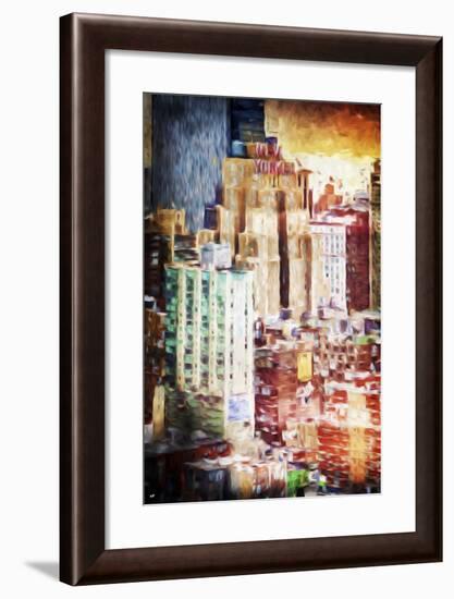 The New Yorker - In the Style of Oil Painting-Philippe Hugonnard-Framed Giclee Print