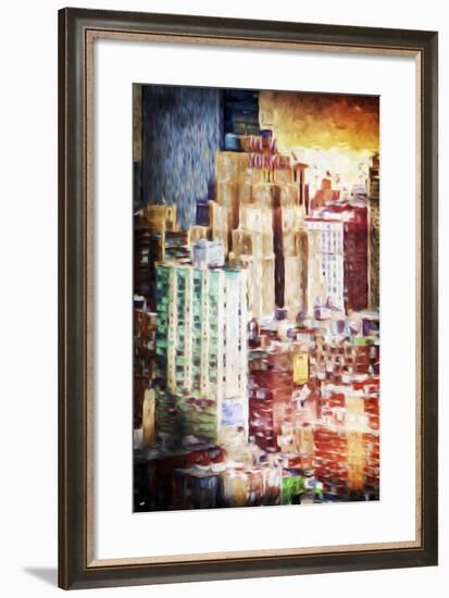 The New Yorker - In the Style of Oil Painting-Philippe Hugonnard-Framed Giclee Print