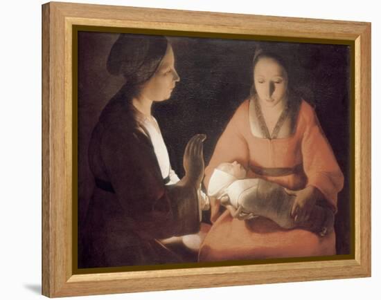 The Newborn Baby-Georges de La Tour-Framed Stretched Canvas