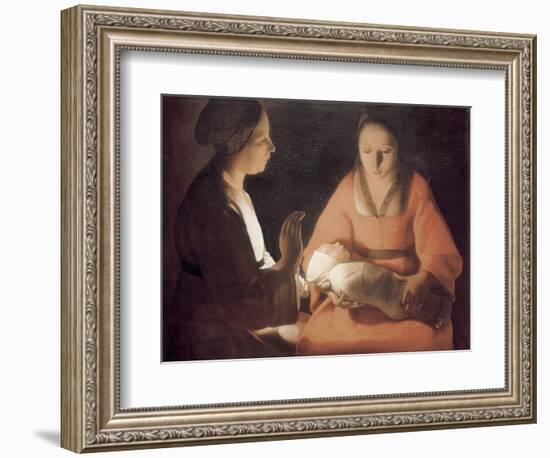 The Newborn Baby-Georges de La Tour-Framed Art Print