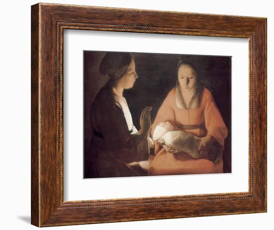 The Newborn Baby-Georges de La Tour-Framed Art Print