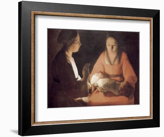 The Newborn Baby-Georges de La Tour-Framed Art Print