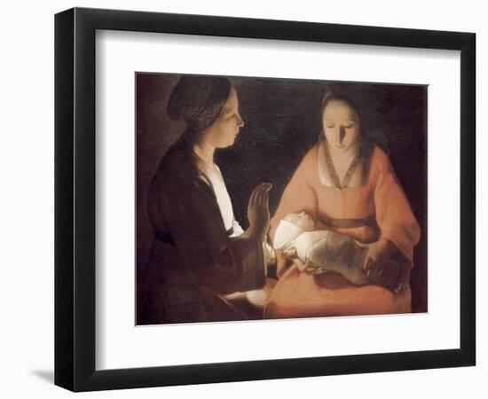 The Newborn Baby-Georges de La Tour-Framed Art Print