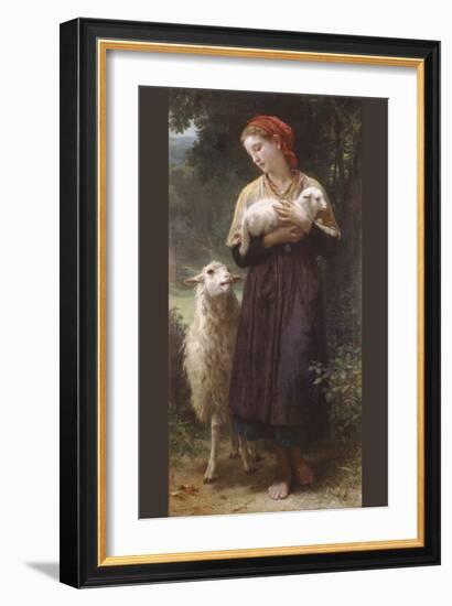 The Newborn Lamb-William Adolphe Bouguereau-Framed Art Print