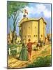 The Newly Built Globe Theatre-Peter Jackson-Mounted Giclee Print