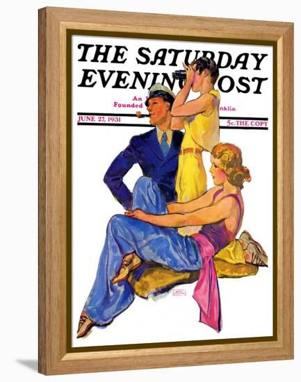 "The Newport Set," Saturday Evening Post Cover, June 27, 1931-John LaGatta-Framed Premier Image Canvas