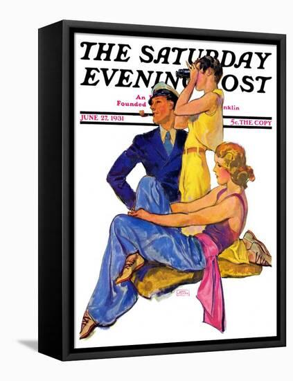 "The Newport Set," Saturday Evening Post Cover, June 27, 1931-John LaGatta-Framed Premier Image Canvas