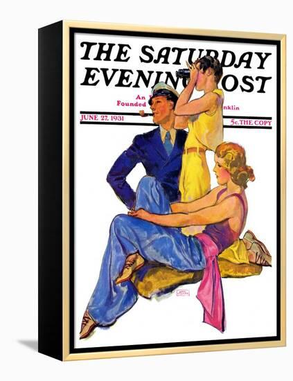"The Newport Set," Saturday Evening Post Cover, June 27, 1931-John LaGatta-Framed Premier Image Canvas