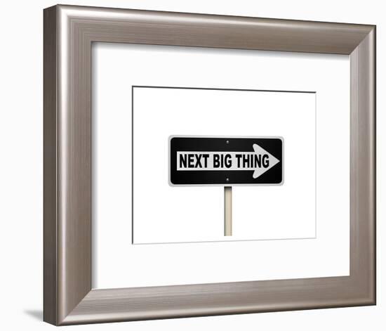 The Next Big Thing Oneway Sign-null-Framed Art Print