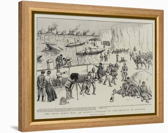 The Next Great War, an Artist's Forecast of the Invasion of England-William Ralston-Framed Premier Image Canvas