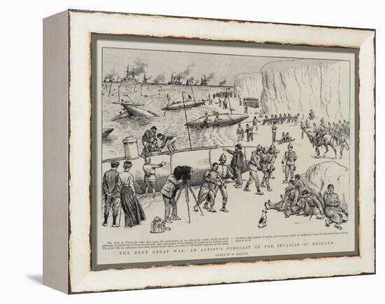 The Next Great War, an Artist's Forecast of the Invasion of England-William Ralston-Framed Premier Image Canvas