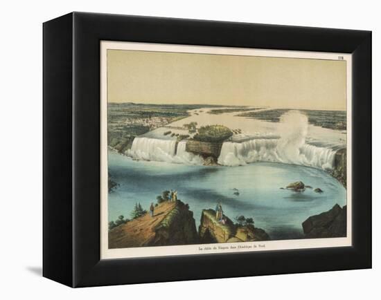 The Niagara Falls Between Canada and the United States, The American Fall-Ferdinand Von Hochstetter-Framed Stretched Canvas