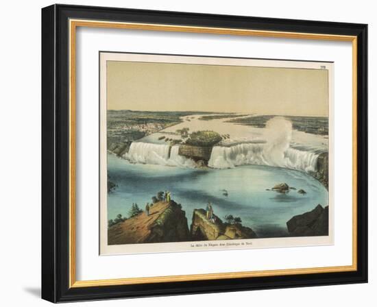 The Niagara Falls Between Canada and the United States, The American Fall-Ferdinand Von Hochstetter-Framed Art Print